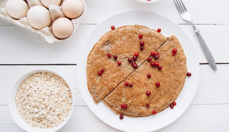 Las tortitas de avena son una opción sana si se hacen con los ingredientes adecuados
