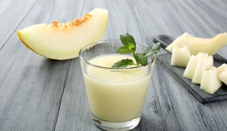 Batido de melón y yogur natural