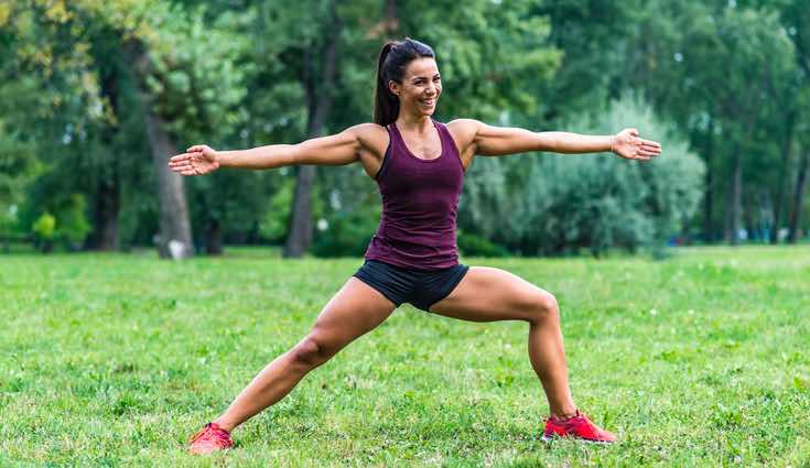 Sentadilla con desplazamiento