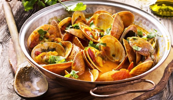 Las almejas es uno de los alimentos que contienen hierro