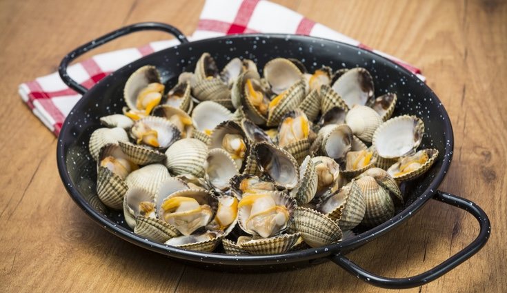 Los berberechos son bajos en calorías perfectos para dietas