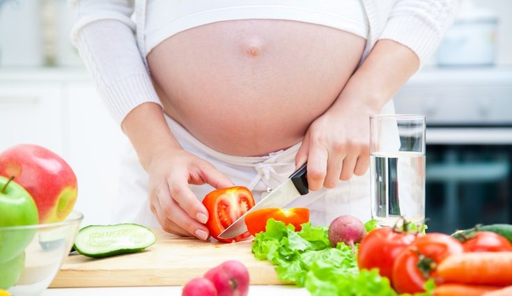 Comer sano es esencial para un desarrollo correcto del bebé