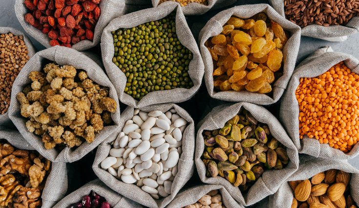 La dieta vegetariana se basa en consumir frutos secos, legumbres, frutas y huevos