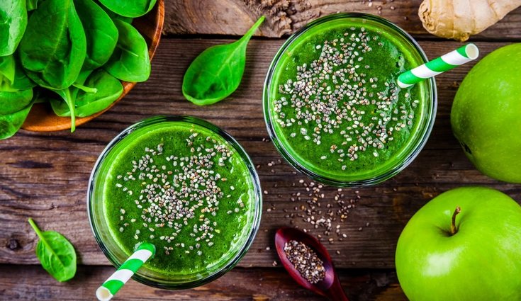 Los batidos verdes son buenos para el pelo o perder peso
