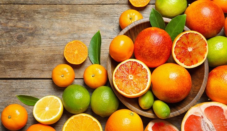 Los cítricos son frutas muy saludables