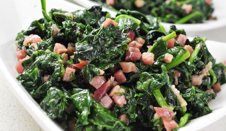 Las acelgas con jamón son un plato rico y muy sano