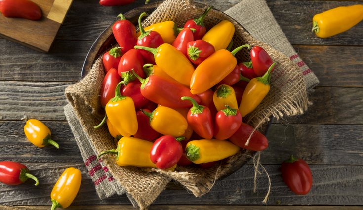 Los pimientos son uno de los ingredientes principales en la dieta española