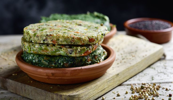 Las hamburguesas de espinacas es el plato perfecto para vegetarianos