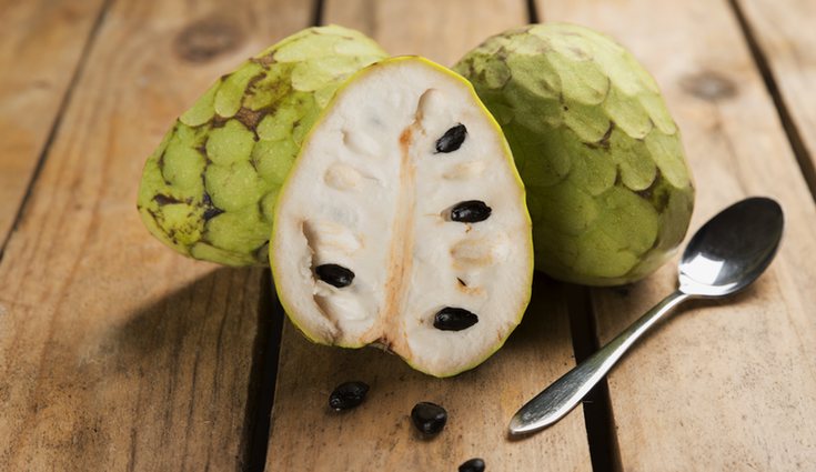 La chirimoya recuerda al sabor del coco, fresas y plátano