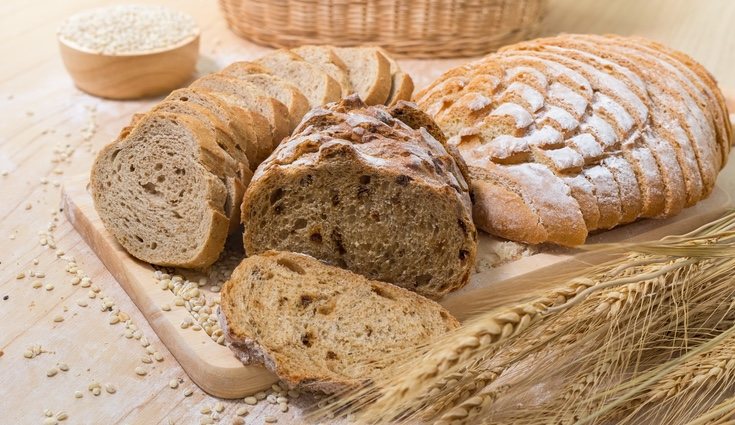 El pan integral se usa mucho en dietas