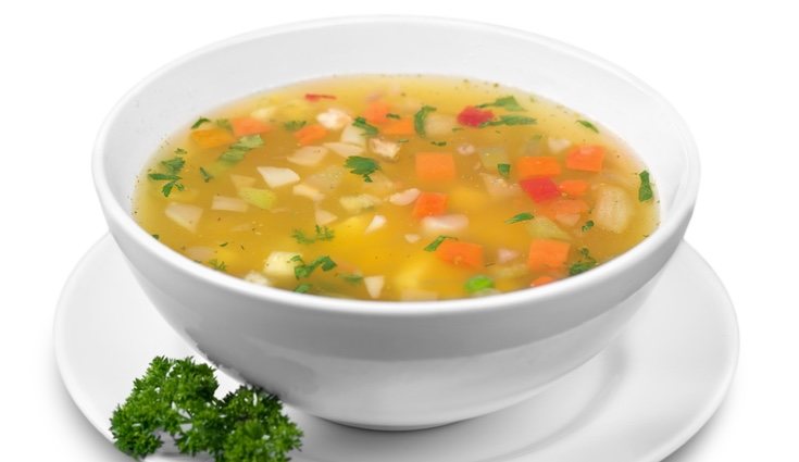Una sopa es una perfecta elección para la cena